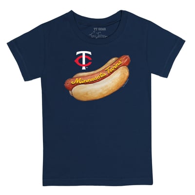 Minnesota Twins Tiny Turnip Toddler Hot Dog T-Shirt - Navy