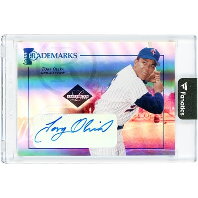 Tony Oliva Minnesota Twins Autographed 2005 Donruss Leaf Limited Team Trademarks #TT-38 #46/50 Card