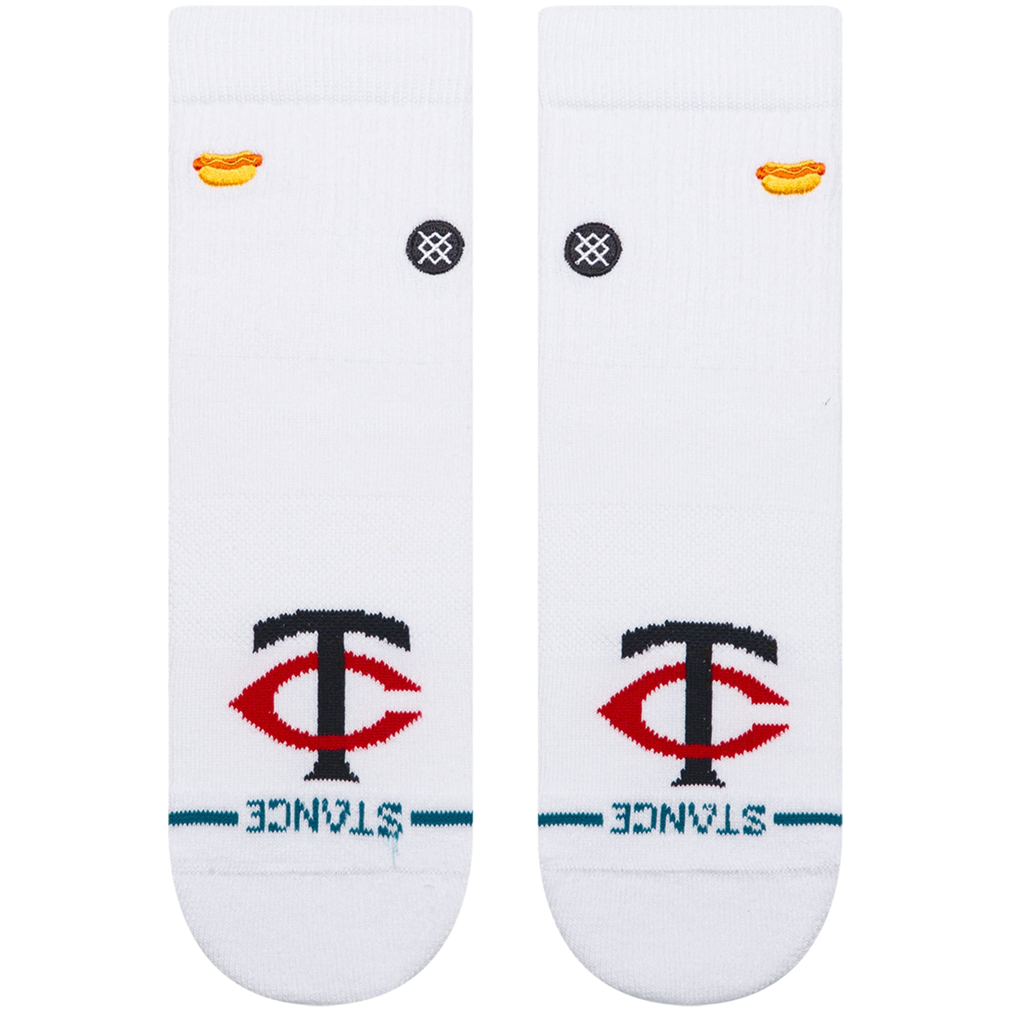 Unisex Stance White Minnesota Twins Hot Dog Quarter Socks