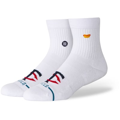 Minnesota Twins Stance Unisex Hot Dog Quarter Socks - White