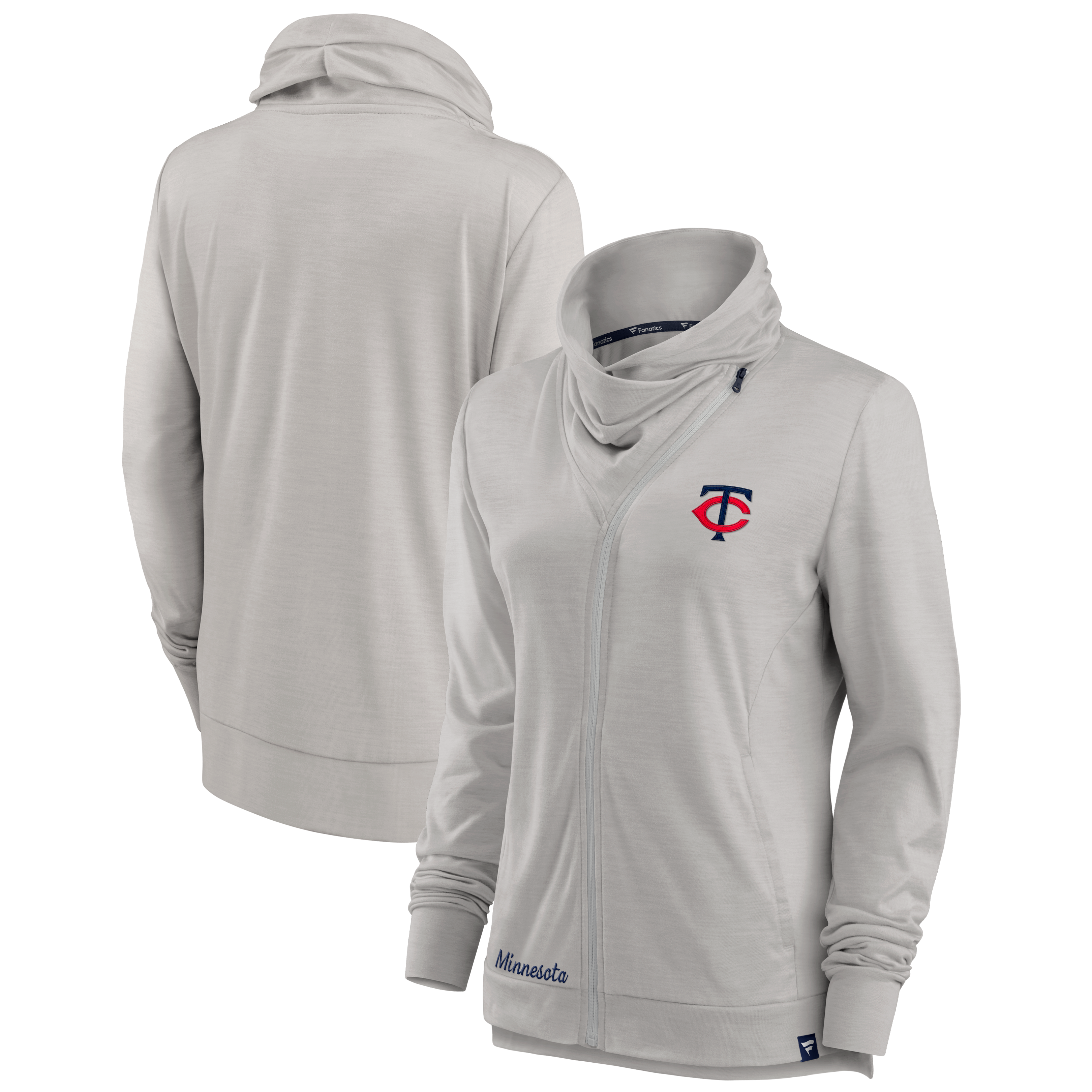 Veste zippée intégrale grise Minnesota Twins Break It Loose pour femme de Fanatics