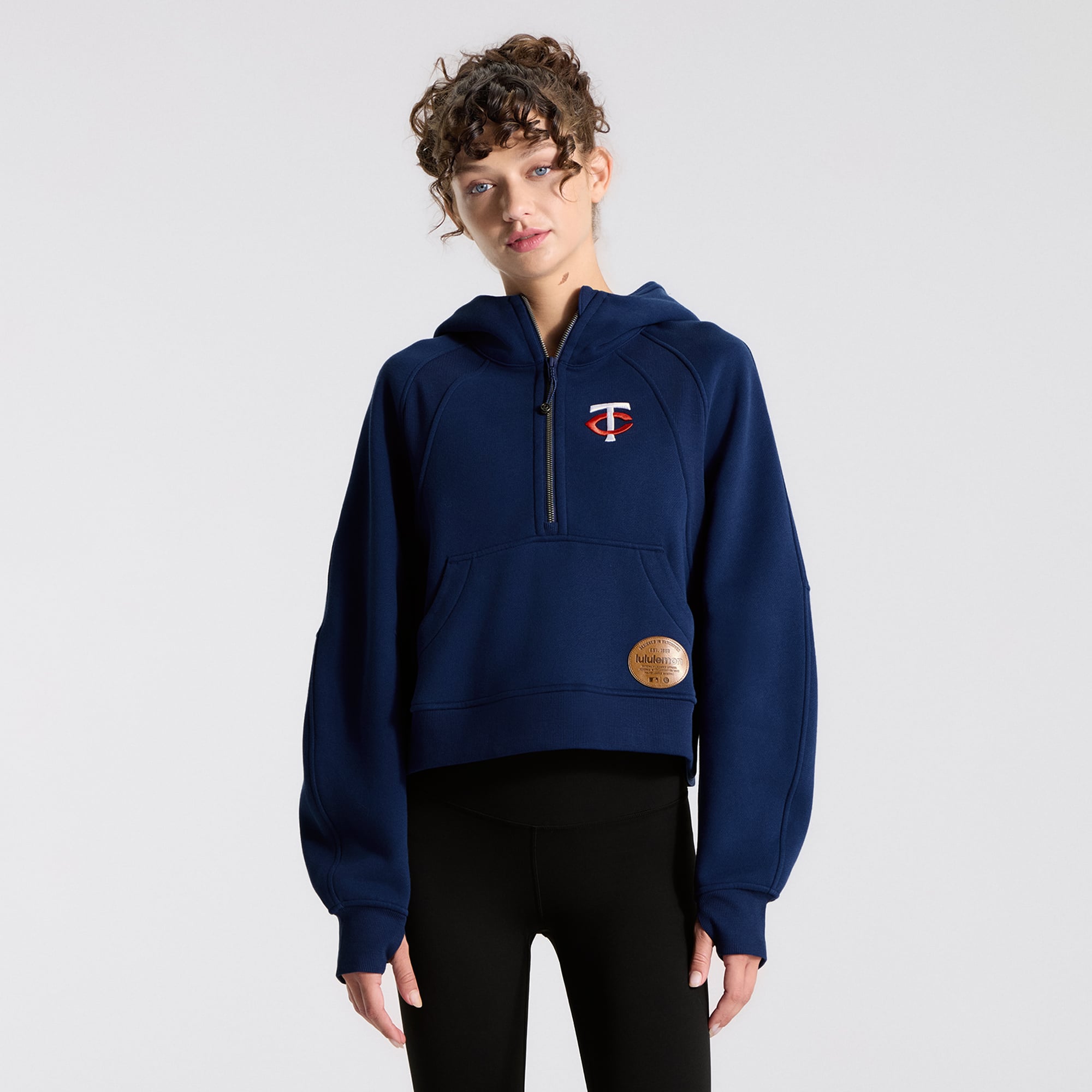Sweat à capuche zippé oversize Midnight Shadow Minnesota Twins de lululemon pour femme