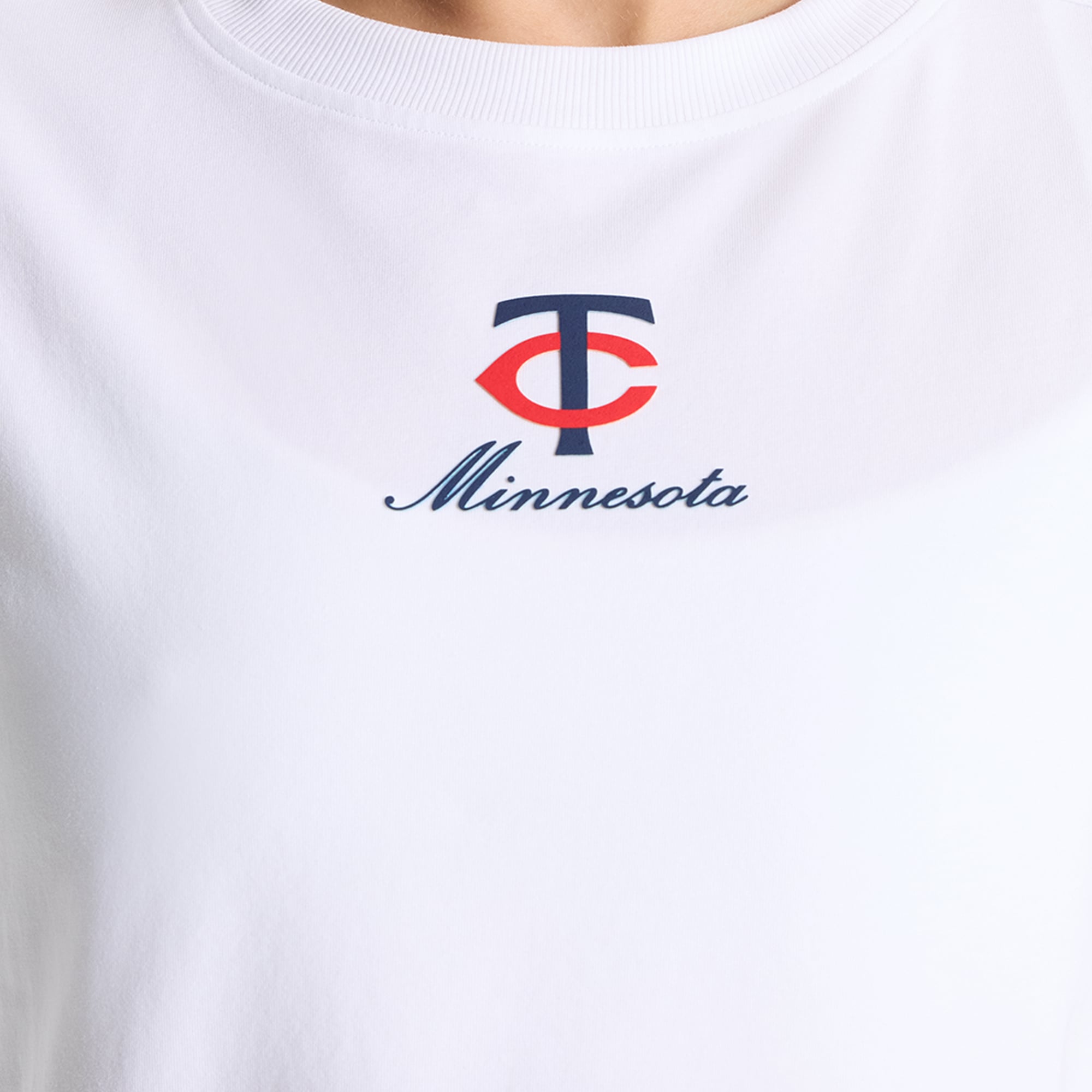 T-shirt court en coton biologique blanc Minnesota Twins All Yours pour femme de lululemon