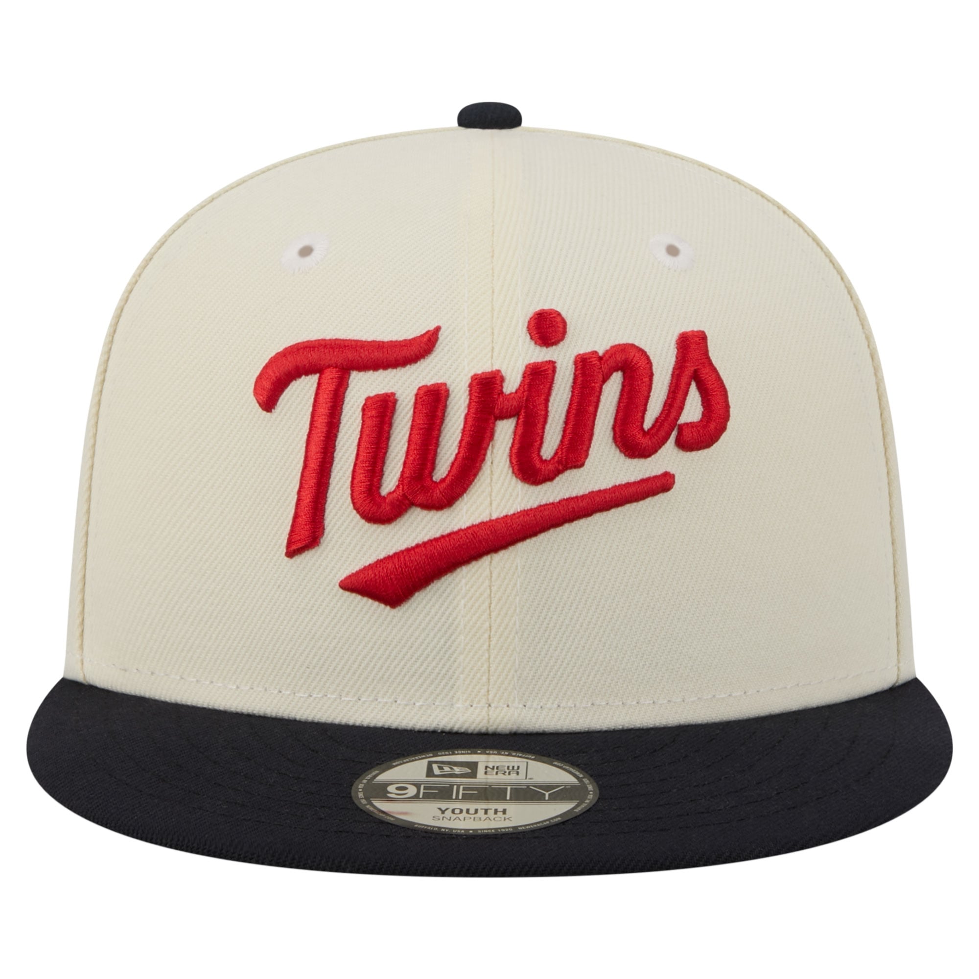 Youth New Era White Minnesota Twins Two-Tone 9FIFTY Snapback Hat