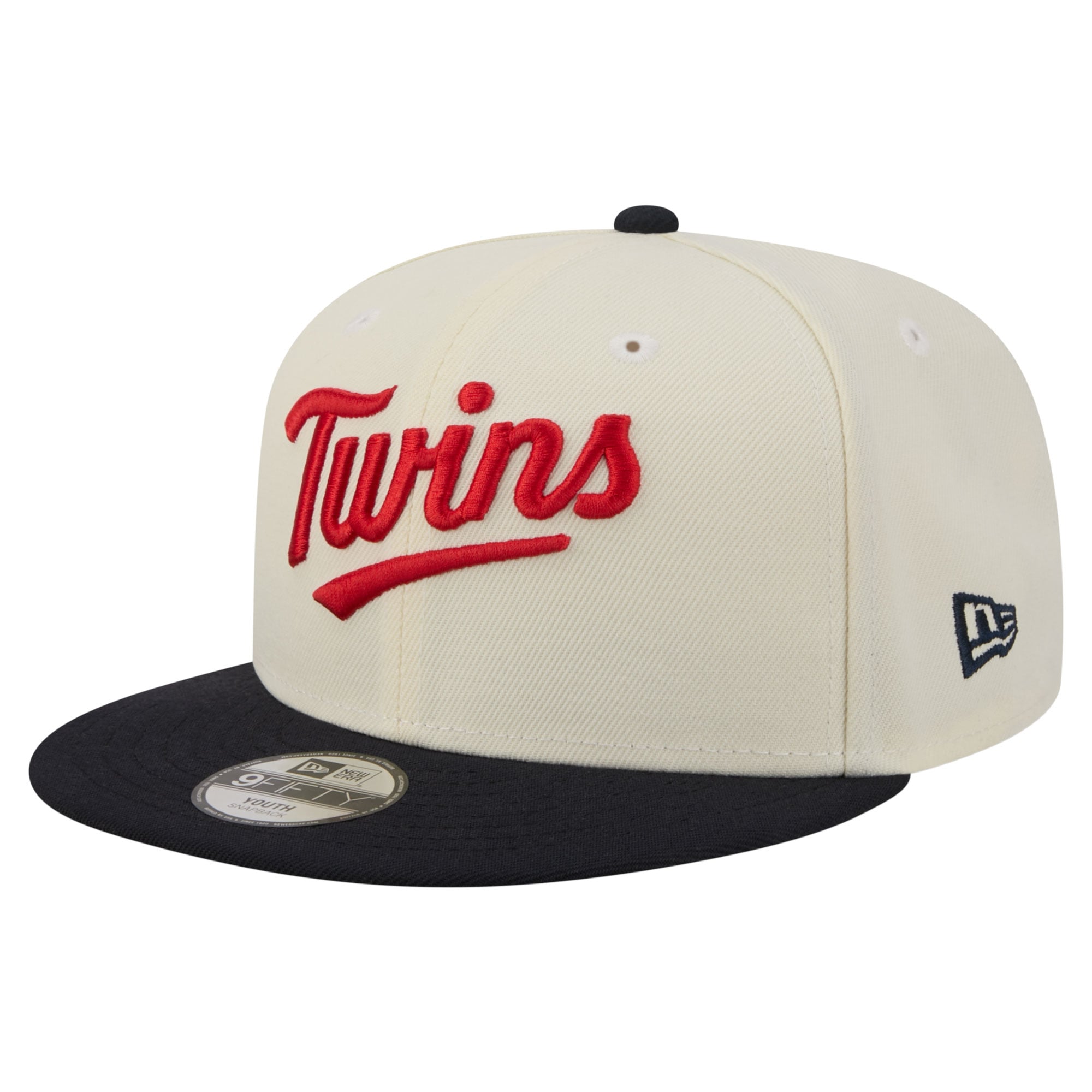 Youth New Era White Minnesota Twins Two-Tone 9FIFTY Snapback Hat
