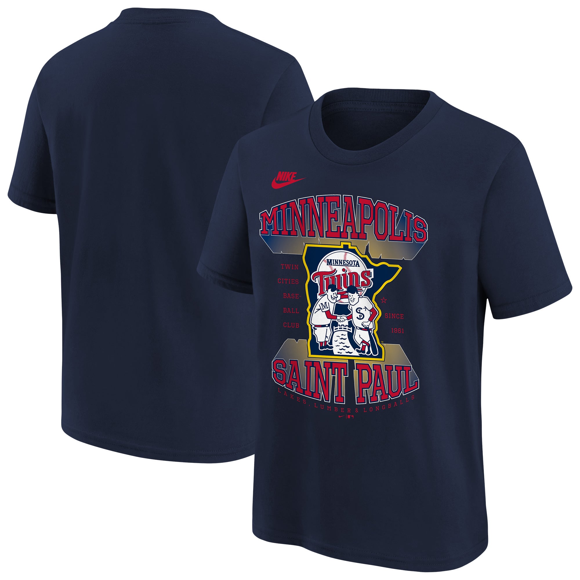 Youth Nike Navy Minnesota Twins Hometown Collection T-Shirt