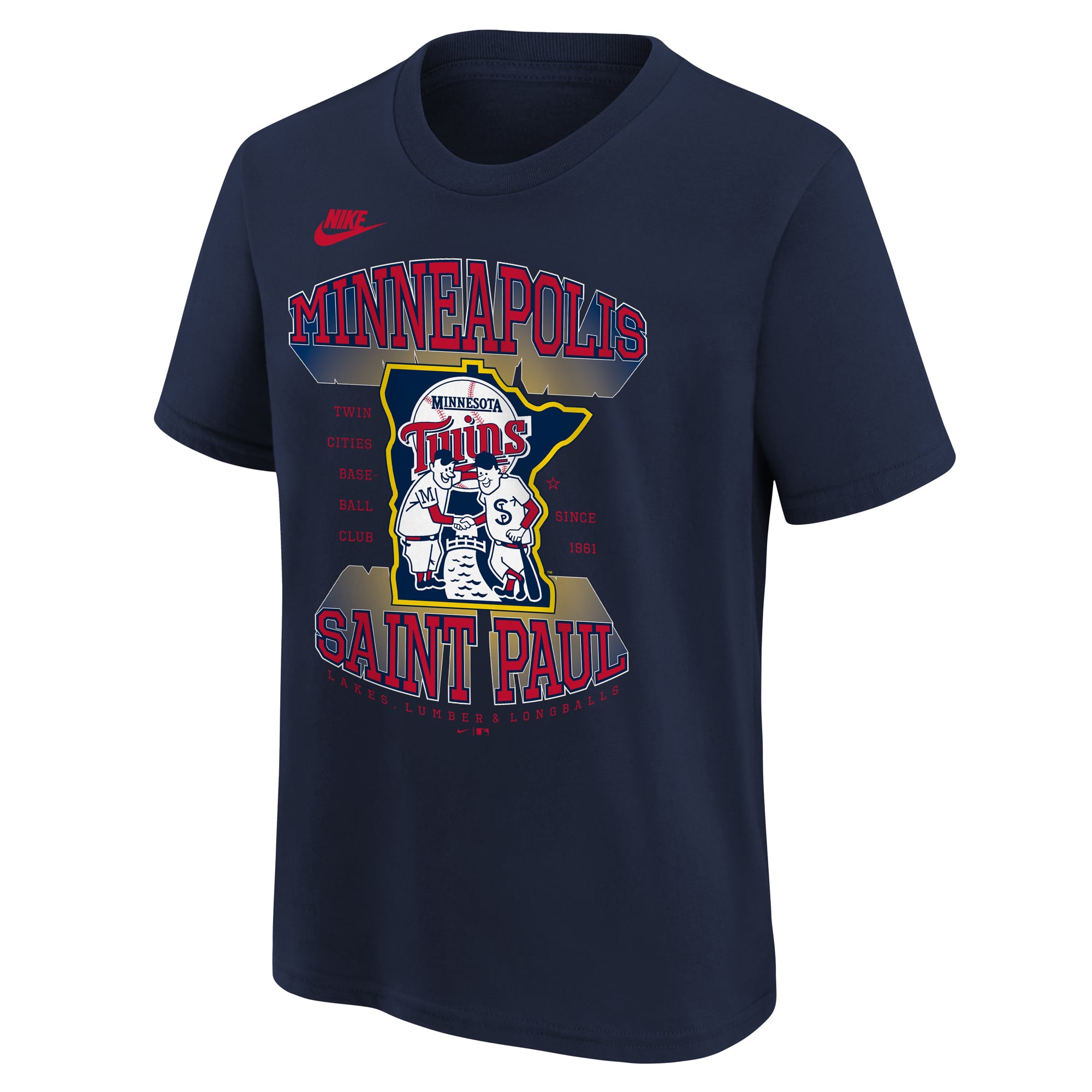 Youth Nike Navy Minnesota Twins Hometown Collection T-Shirt
