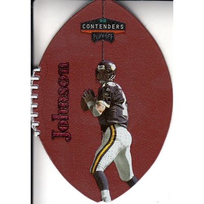 1998 Playoff Contenders Leather Red #51 Brad Johnson