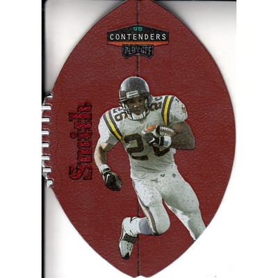 1998 Playoff Contenders Leather Red #53 Robert Smith