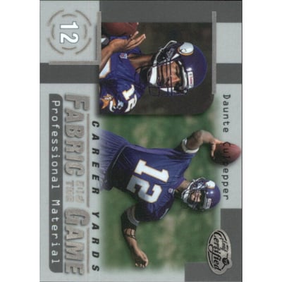 1999 Leaf Certified Fabric of the Game #FG74 Daunte Culpepper/1000