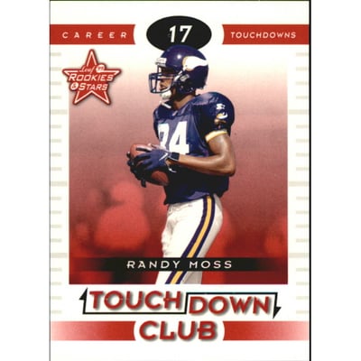 1999 Leaf Rookies and Stars Touchdown Club #TC1 Randy Moss