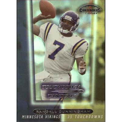 1999 Playoff Contenders SSD Touchdown Tandems #T18 R.Cunningham/R.Moss