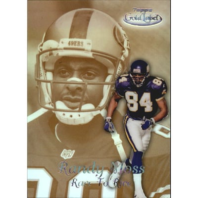 1999 Topps Gold Label Race to Black #R15 Randy Moss