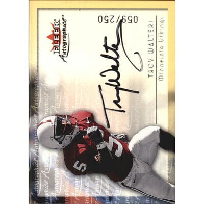 2000 Fleer Tradition Autographics Silver #148 Troy Walters