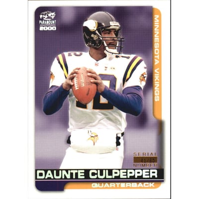 2000 Paramount HoloSilver #130 Daunte Culpepper
