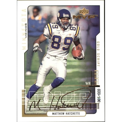2000 Upper Deck MVP Gold Script #96 Matthew Hatchette