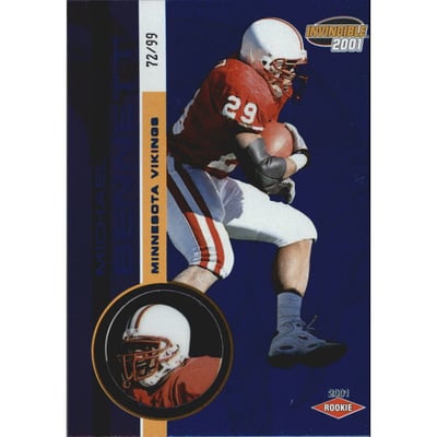 2001 Pacific Invincible Blue #273 Michael Bennett