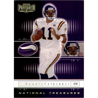 2001 Playoff Preferred National Treasures Gold #73 Daunte Culpepper