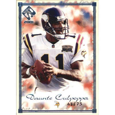 2001 Private Stock Blue Framed #53 Daunte Culpepper