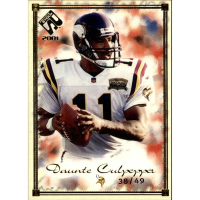 2001 Private Stock Gold Framed #53 Daunte Culpepper