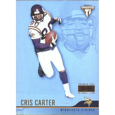 2001 Titanium Premiere Date #71 Cris Carter