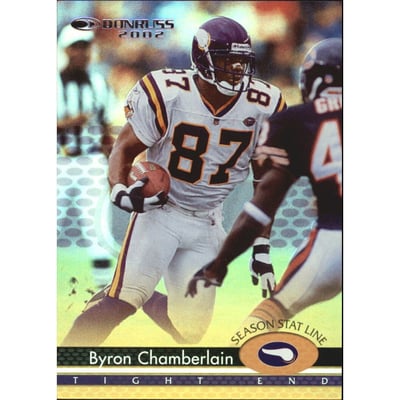 2002 Donruss Stat Line Season #104 Byron Chamberlain/47