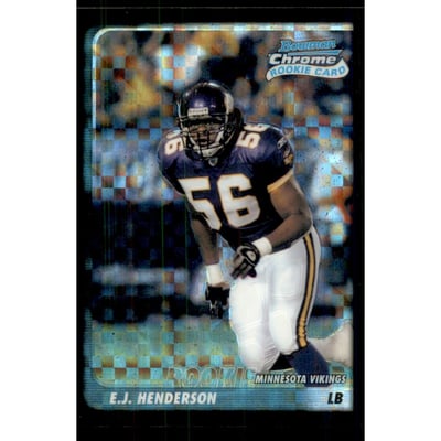 2003 Bowman Chrome Xfractors #143 E.J. Henderson