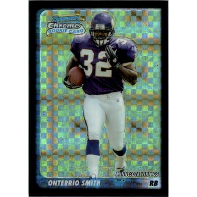 2003 Bowman Chrome Xfractors #163 Onterrio Smith
