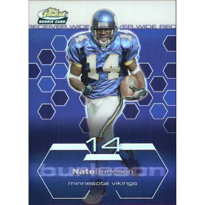 2003 Finest Refractors #82 Nate Burleson