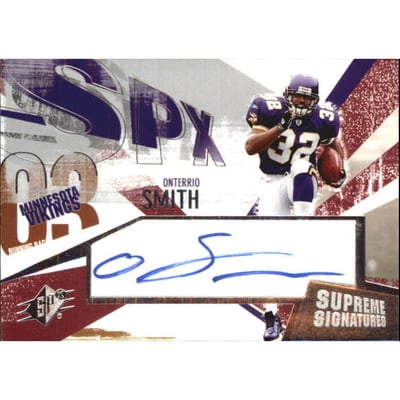 2003 SPx Supreme Signatures #SSOS Onterrio Smith