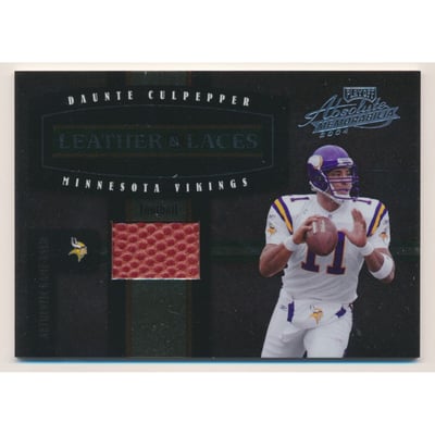 2004 Absolute Memorabilia Leather and Laces #LL7 Daunte Culpepper