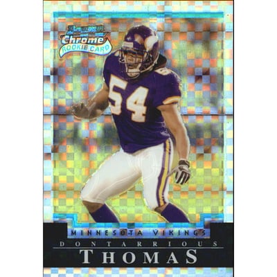 2004 Bowman Chrome Xfractors #169 Dontarrious Thomas
