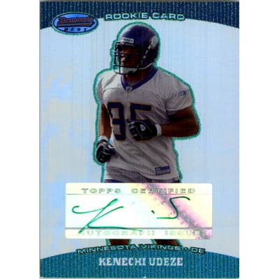 2004 Bowman's Best Green #134 Kenechi Udeze AU