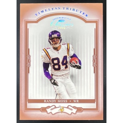 2004 Donruss Classics Timeless Tributes Red #53 Randy Moss /100