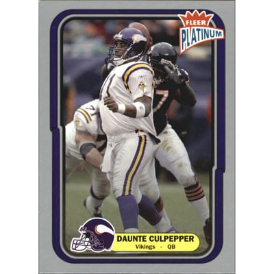 2004 Fleer Platinum Finish #121 Daunte Culpepper