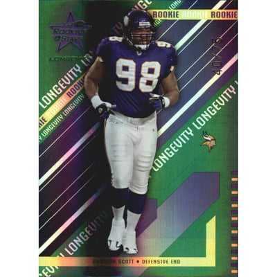 2004 Leaf Rookies and Stars Longevity Emerald #157 Darrion Scott
