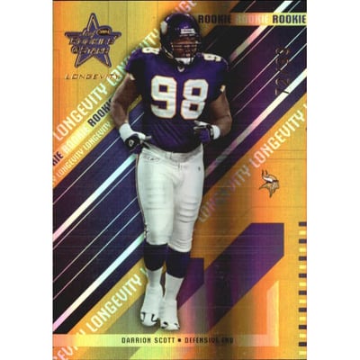 2004 Leaf Rookies and Stars Longevity Gold #157 Darrion Scott