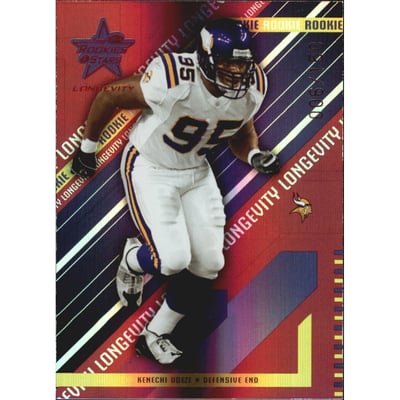 2004 Leaf Rookies and Stars Longevity Ruby #231 Kenechi Udeze