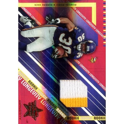 2004 Leaf Rookies and Stars Longevity Ruby #271 Mewelde Moore JSY