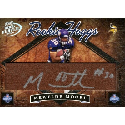 2004 Playoff Hogg Heaven Rookie Hoggs Autographs #RH48 Mewelde Moore