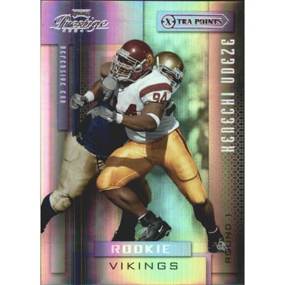 2004 Playoff Prestige Xtra Points Purple #166 Kenechi Udeze