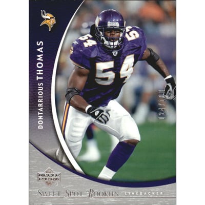 2004 Sweet Spot Silver #194 Dontarrious Thomas