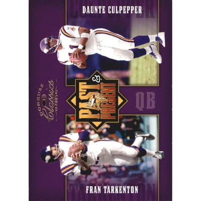 2005 Donruss Classics Past and Present Gold #PP15 Fran Tarkenton/Daunte Culpepper