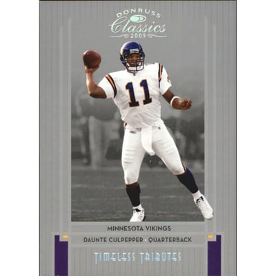 2005 Donruss Classics Timeless Tributes Silver #53 Daunte Culpepper