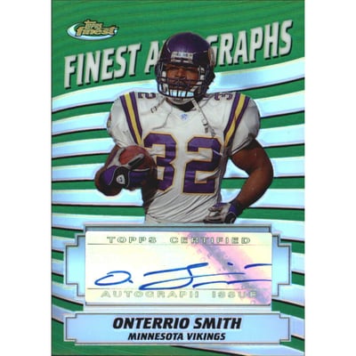 2005 Finest Autographs Refractor #FAOS Onterrio Smith