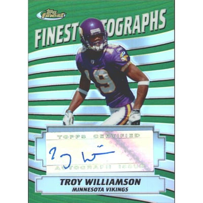 2005 Finest Autographs Refractor #FATW Troy Williamson