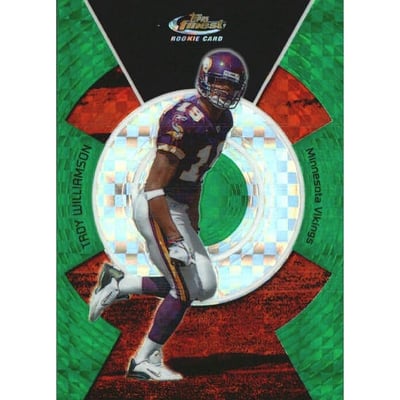 2005 Finest Green Xfractors #126 Troy Williamson