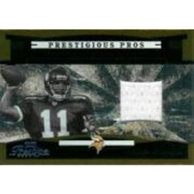 2005 Playoff Prestige Prestigious Pros Jerseys Gold #PP10 Daunte Culpepper