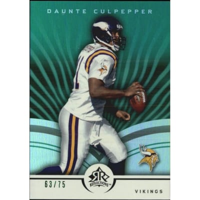 2005 Reflections Green #52 Daunte Culpepper