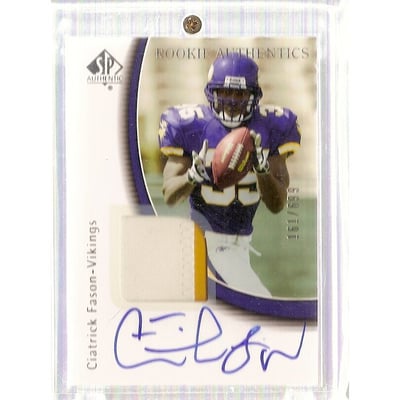 2005 SP Authentic #231 Ciatrick Fason JSY/699 AU RC